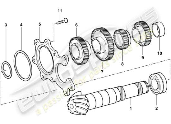 a part diagram from the Porsche Boxster 986 parts catalogue