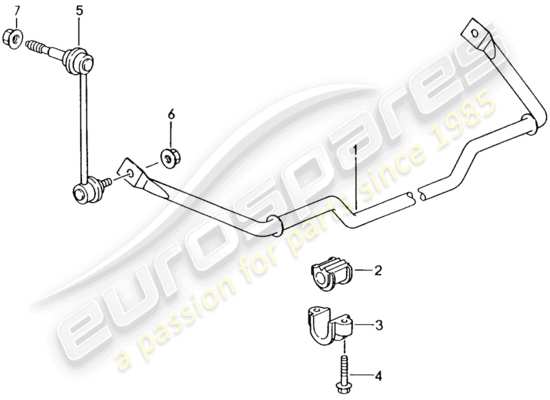 a part diagram from the Porsche Boxster 986 parts catalogue