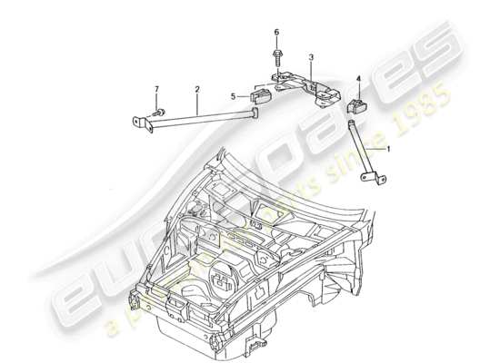 a part diagram from the Porsche Boxster 986 parts catalogue