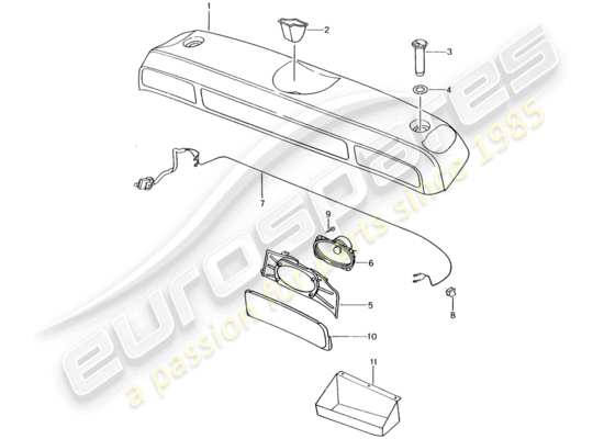 a part diagram from the Porsche Boxster 986 (1997) parts catalogue