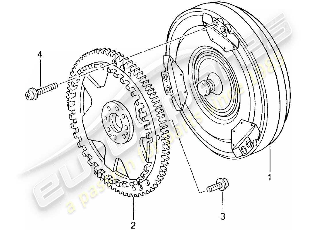 Porsche Boxster 986 (1998) tiptronic - torque converter Part Diagram