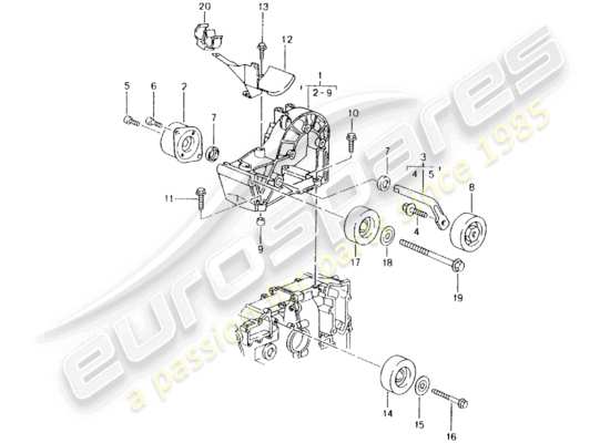 a part diagram from the Porsche Boxster 986 (1998) parts catalogue