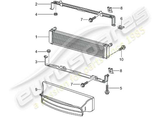 a part diagram from the Porsche Boxster 986 parts catalogue