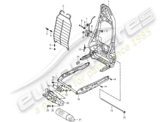 a part diagram from the Porsche Boxster 986 (1998) parts catalogue