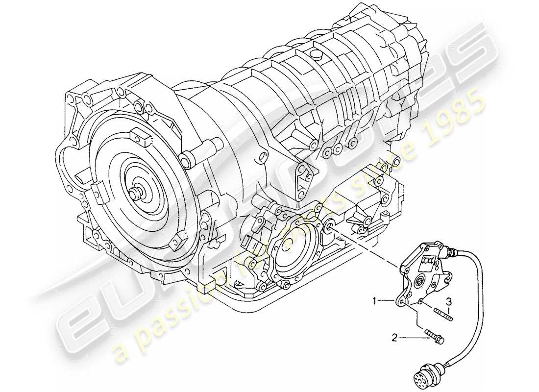 Porsche Boxster 986 (1999) tiptronic - transmission switch Part Diagram