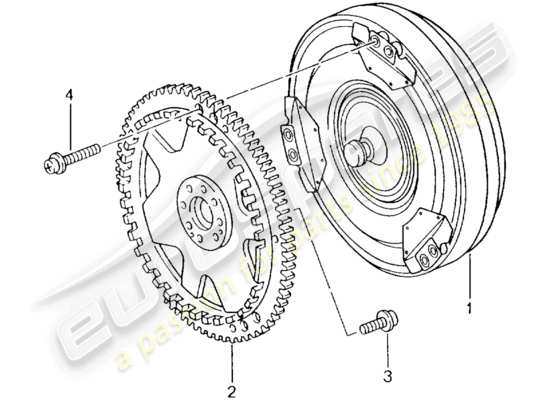 a part diagram from the Porsche Boxster 986 parts catalogue