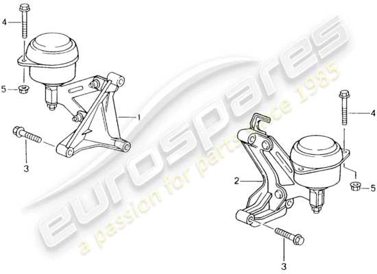 a part diagram from the Porsche Boxster 986 parts catalogue