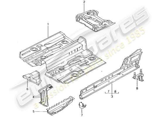 a part diagram from the Porsche Boxster 986 parts catalogue