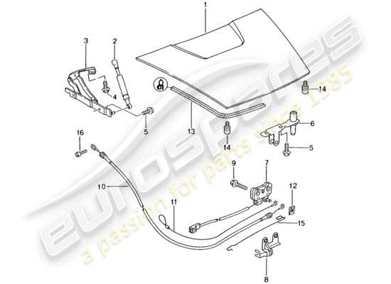 a part diagram from the Porsche Boxster 986 parts catalogue