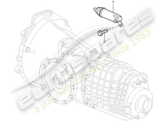 a part diagram from the Porsche Boxster 986 parts catalogue