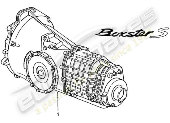 a part diagram from the Porsche Boxster 986 parts catalogue