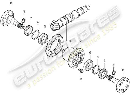 a part diagram from the Porsche Boxster 986 parts catalogue