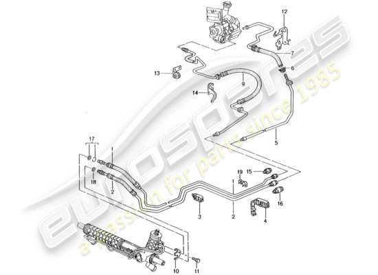 a part diagram from the Porsche Boxster 986 parts catalogue