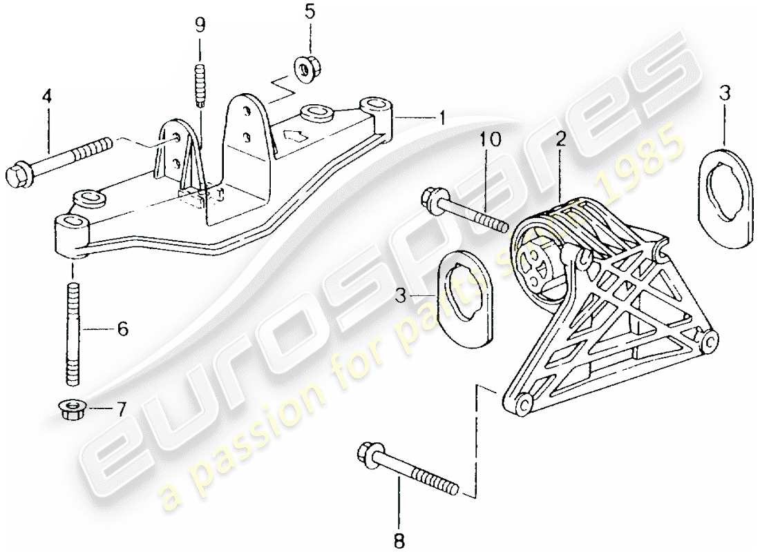 Porsche Boxster 986 (2001) ENGINE LIFTING TACKLE Part Diagram