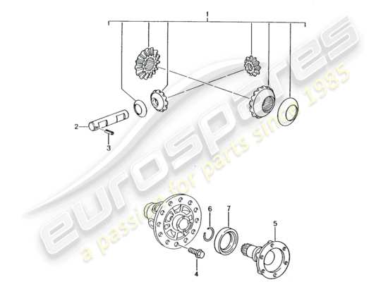 a part diagram from the Porsche Boxster 986 parts catalogue