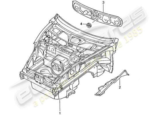 a part diagram from the Porsche Boxster 986 parts catalogue