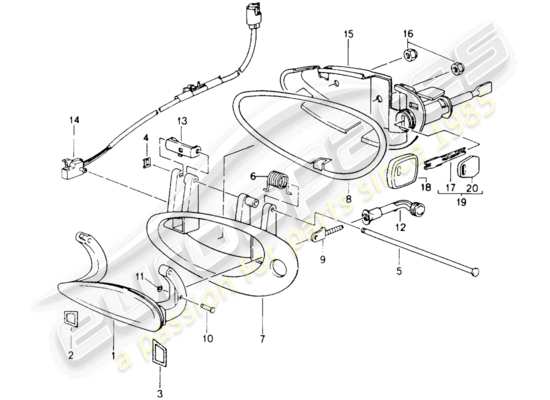 a part diagram from the Porsche Boxster 986 (2001) parts catalogue