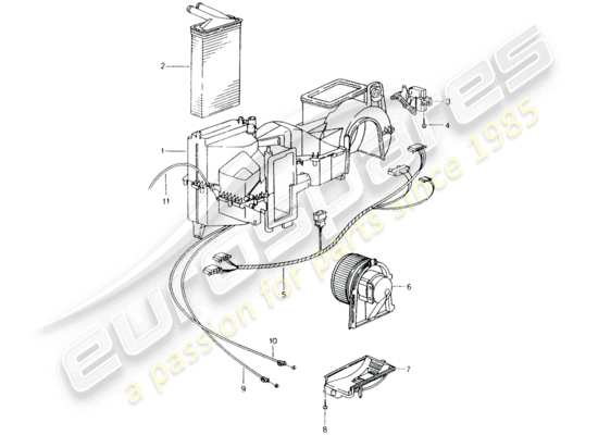 a part diagram from the Porsche Boxster 986 parts catalogue