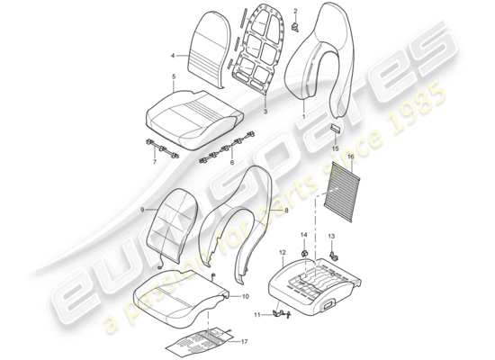 a part diagram from the Porsche Boxster 986 parts catalogue