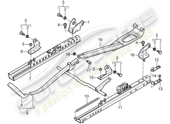 a part diagram from the Porsche Boxster 986 parts catalogue