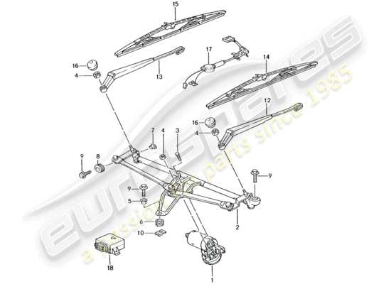 a part diagram from the Porsche Boxster 986 (2001) parts catalogue