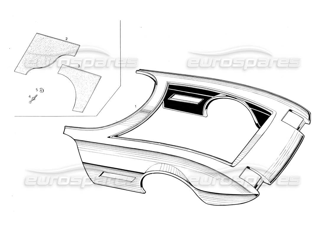 Maserati Ghibli 4.7 / 4.9 Front Body Parts Diagram