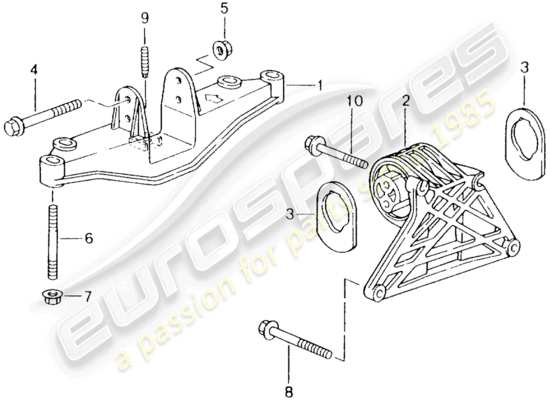 a part diagram from the Porsche Boxster 986 parts catalogue