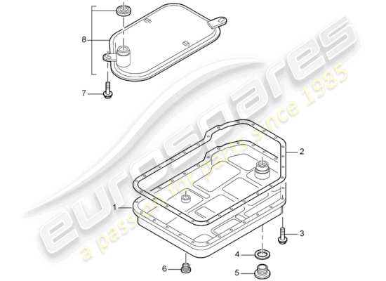 a part diagram from the Porsche Boxster 986 parts catalogue