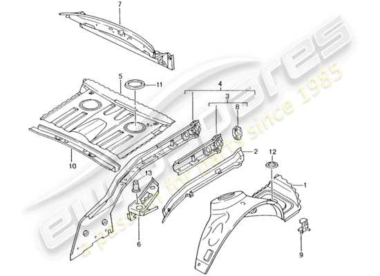 a part diagram from the Porsche Boxster 986 (2002) parts catalogue