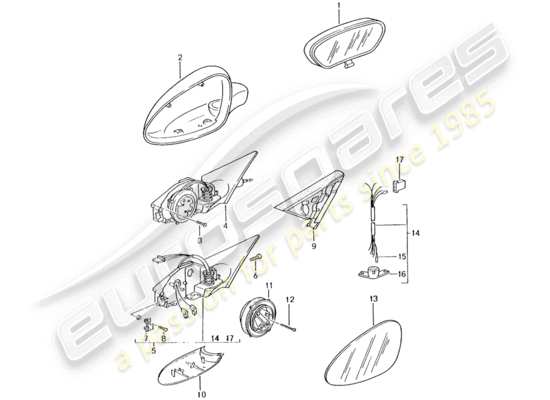 a part diagram from the Porsche Boxster 986 (2002) parts catalogue