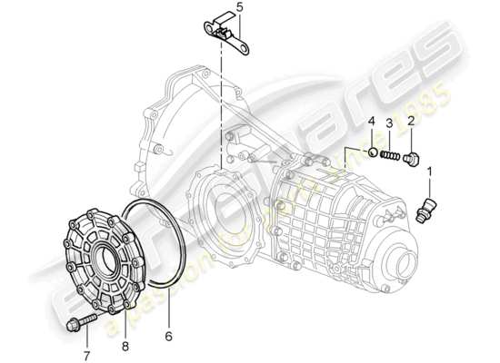 a part diagram from the Porsche Boxster 986 parts catalogue