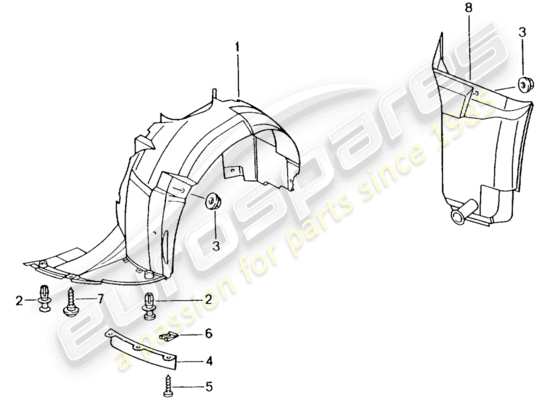 a part diagram from the Porsche Boxster 986 (2003) parts catalogue