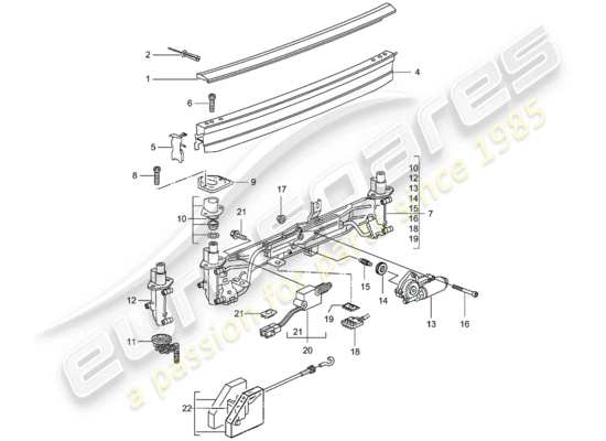 a part diagram from the Porsche Boxster 986 parts catalogue