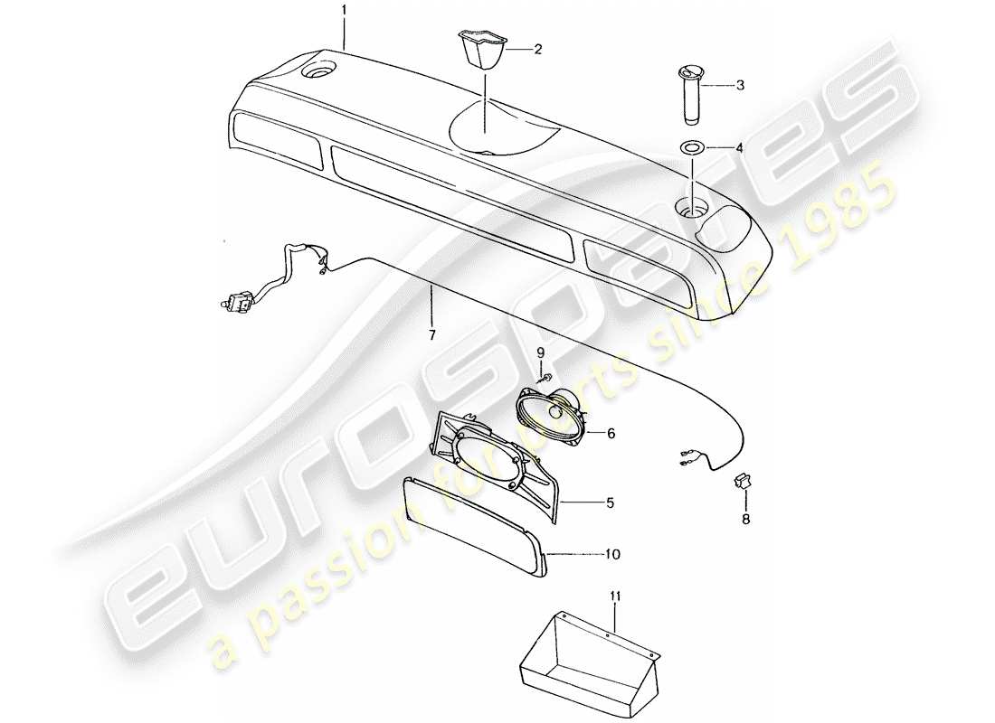 Porsche Boxster 986 (2004) STOWAGE BOX - F 98-WS605 603>> - D - MJ 1998>> Part Diagram