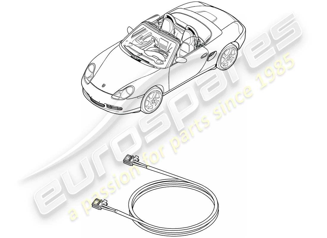 Porsche Boxster 986 (2004) LIGHT FIBRE OPTIC - D - MJ 2003>> Part Diagram