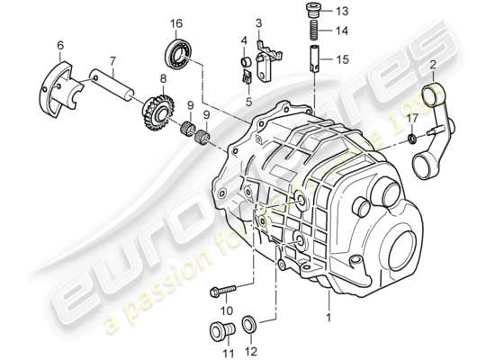 a part diagram from the Porsche Boxster 986 parts catalogue