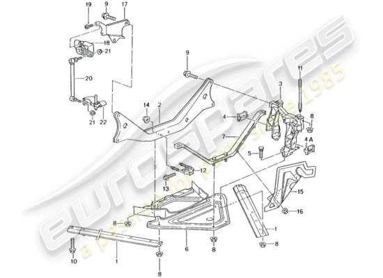 a part diagram from the Porsche Boxster 986 parts catalogue