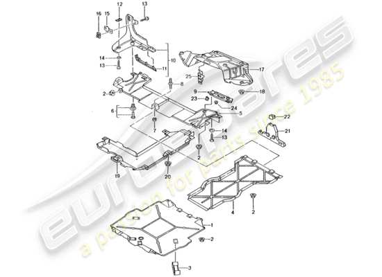 a part diagram from the Porsche Boxster 986 parts catalogue