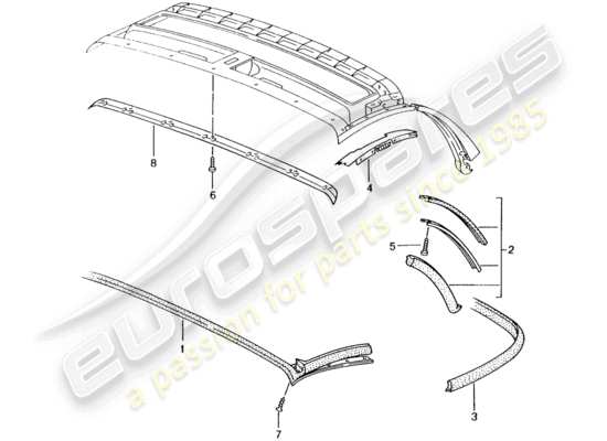 a part diagram from the Porsche Boxster 986 parts catalogue