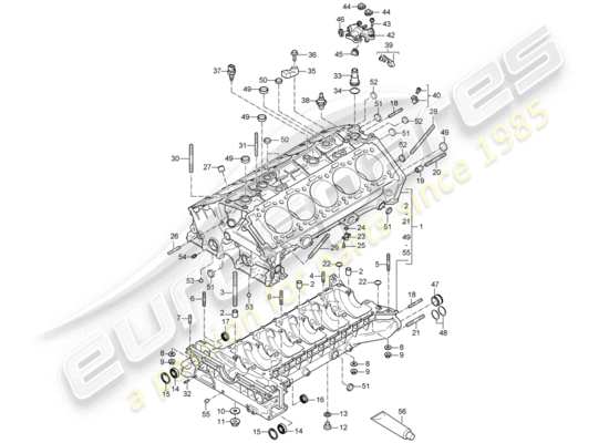 a part diagram from the Porsche Carrera GT parts catalogue