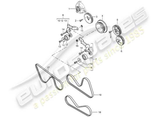 a part diagram from the Porsche Carrera GT parts catalogue