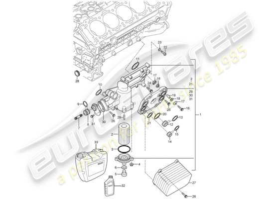 a part diagram from the Porsche Carrera GT parts catalogue