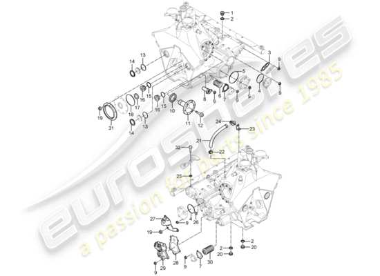 a part diagram from the Porsche Carrera GT parts catalogue