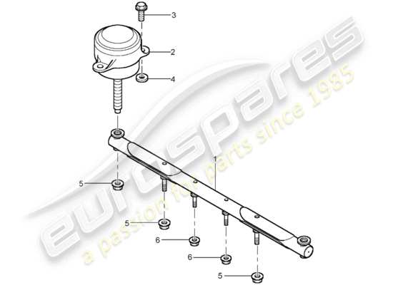 a part diagram from the Porsche Carrera GT parts catalogue