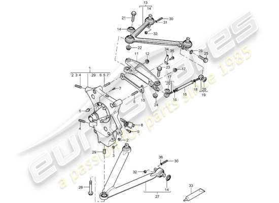 a part diagram from the Porsche Carrera GT (2004) parts catalogue