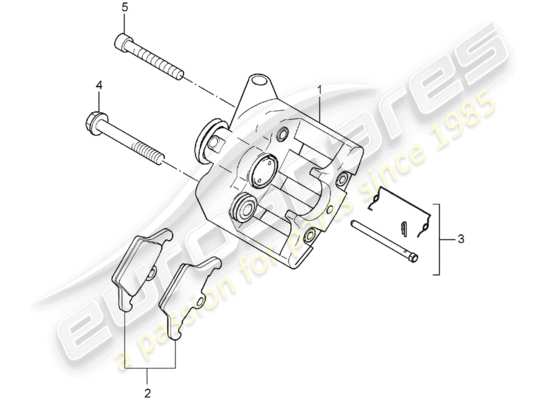 a part diagram from the Porsche Carrera GT parts catalogue