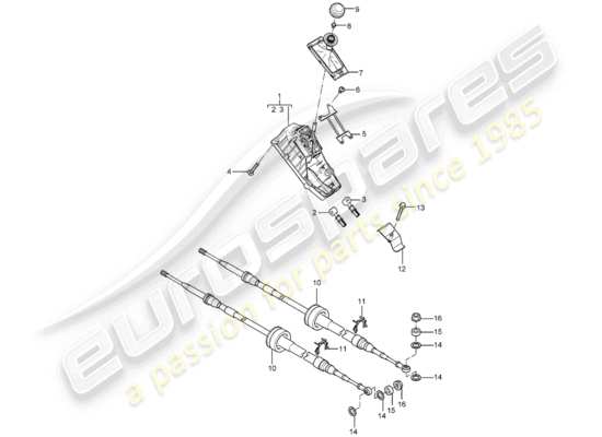 a part diagram from the Porsche Carrera GT parts catalogue