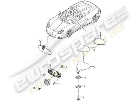 a part diagram from the Porsche Carrera GT (2004) parts catalogue