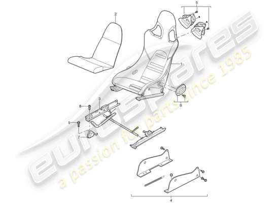 a part diagram from the Porsche Carrera GT parts catalogue