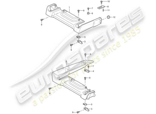 a part diagram from the Porsche Carrera GT parts catalogue